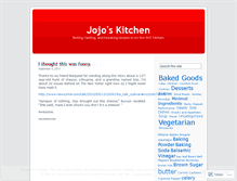 Tablet Screenshot of jojoskitchen.wordpress.com