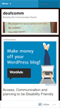 Mobile Screenshot of deafcomm.wordpress.com