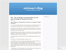 Tablet Screenshot of michwex.wordpress.com