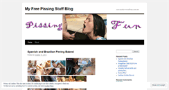 Desktop Screenshot of pissingfun.wordpress.com