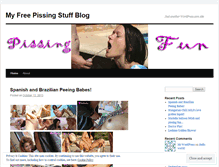 Tablet Screenshot of pissingfun.wordpress.com