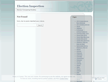 Tablet Screenshot of electioninspection.wordpress.com