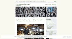 Desktop Screenshot of fictionandhistory.wordpress.com