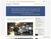 Tablet Screenshot of fictionandhistory.wordpress.com
