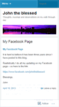Mobile Screenshot of johntheblessed.wordpress.com