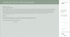 Desktop Screenshot of andreagreenphotography.wordpress.com