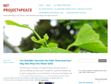 Tablet Screenshot of project4peace.wordpress.com