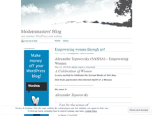 Tablet Screenshot of modernmasters.wordpress.com