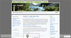 Desktop Screenshot of justrunning.wordpress.com