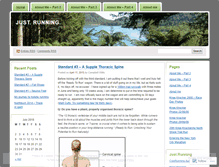 Tablet Screenshot of justrunning.wordpress.com