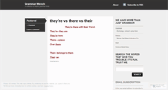 Desktop Screenshot of grammarwench.wordpress.com