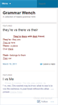 Mobile Screenshot of grammarwench.wordpress.com