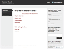 Tablet Screenshot of grammarwench.wordpress.com