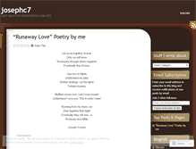 Tablet Screenshot of josephc7.wordpress.com