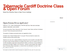 Tablet Screenshot of doctrineclass.wordpress.com
