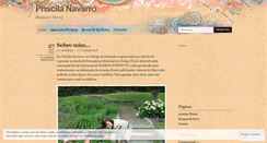 Desktop Screenshot of priscilanavarro.wordpress.com