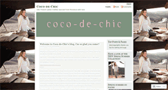 Desktop Screenshot of cocodechic.wordpress.com