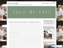 Tablet Screenshot of cocodechic.wordpress.com