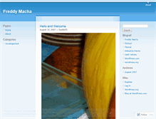 Tablet Screenshot of freddymacha.wordpress.com