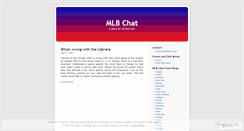 Desktop Screenshot of mlbchat.wordpress.com