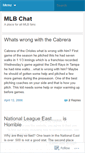 Mobile Screenshot of mlbchat.wordpress.com