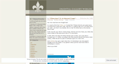 Desktop Screenshot of orientalgallery.wordpress.com