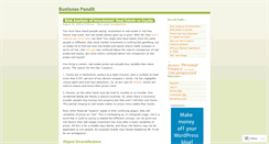 Desktop Screenshot of businesspandit.wordpress.com