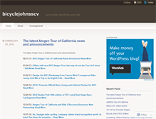Tablet Screenshot of bicyclejohnsscv.wordpress.com