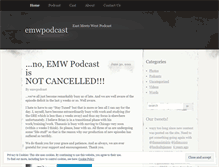 Tablet Screenshot of emwpodcast.wordpress.com