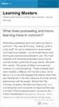 Mobile Screenshot of learningmasters.wordpress.com