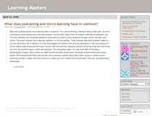 Tablet Screenshot of learningmasters.wordpress.com