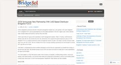 Desktop Screenshot of bridgesol.wordpress.com