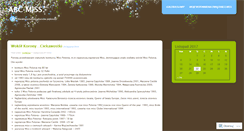 Desktop Screenshot of abcmiss.wordpress.com
