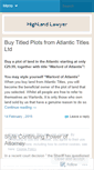 Mobile Screenshot of highlandlawyer.wordpress.com