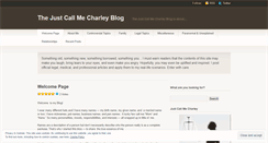 Desktop Screenshot of justcallmecharley.wordpress.com