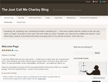 Tablet Screenshot of justcallmecharley.wordpress.com