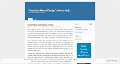 Desktop Screenshot of menumojo.wordpress.com