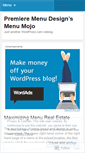 Mobile Screenshot of menumojo.wordpress.com