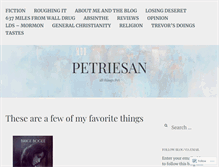 Tablet Screenshot of petriesan.wordpress.com