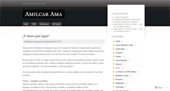 Desktop Screenshot of amilcarama.wordpress.com