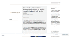 Desktop Screenshot of geopoliticasur.wordpress.com
