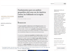 Tablet Screenshot of geopoliticasur.wordpress.com