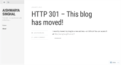 Desktop Screenshot of aishwaryasinghal.wordpress.com