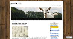 Desktop Screenshot of goatsnotes.wordpress.com