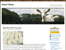 Tablet Screenshot of goatsnotes.wordpress.com