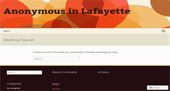 Desktop Screenshot of anonymousinlafayette.wordpress.com