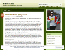 Tablet Screenshot of editordiet.wordpress.com