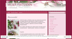 Desktop Screenshot of mujervirtuosa.wordpress.com