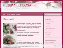 Tablet Screenshot of mujervirtuosa.wordpress.com