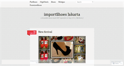 Desktop Screenshot of importshoes.wordpress.com